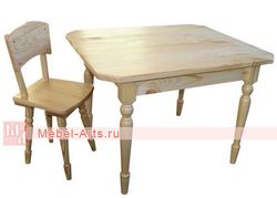 Стул детский деревянный - комплект (стол+стул)